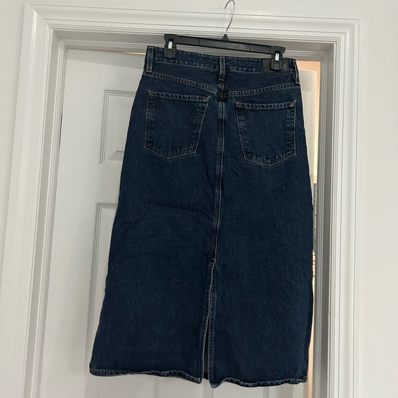 Goldsign denim low slung midi skirt - Picture 5 of 5